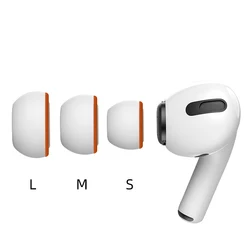 Premium Memory Foam Ear Pads, Silicone Ear Covers & Eartips (2 - Pack) - L - 1 pair