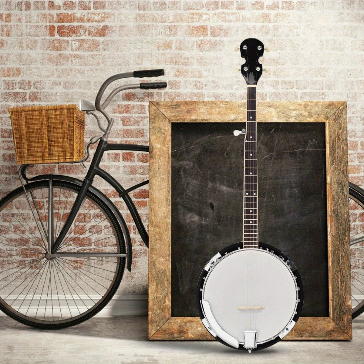 5-String Geared Tunable Banjo-High-Quality Closed Back Design with 24 Brackets, Remo Head, Premium Hardcase Beginners