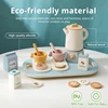 Wooden Afternoon Tea Set Toy Pretend Play Coffee Learning Role Play Game Early Educational Toys for Toddlers Girls Boys Gifts 2