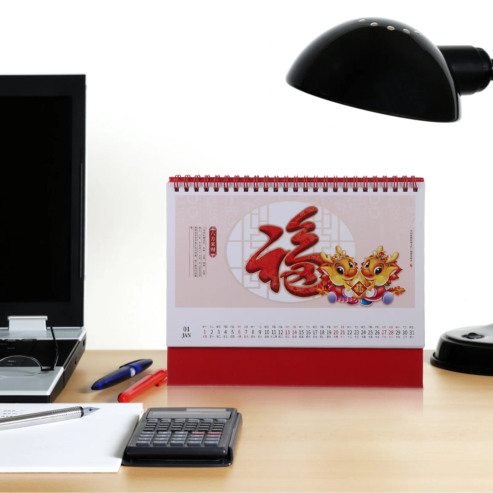 Desk Calendar 2024 Delicate Standing Daily Use Table Decorative Calendar-2024 Mini