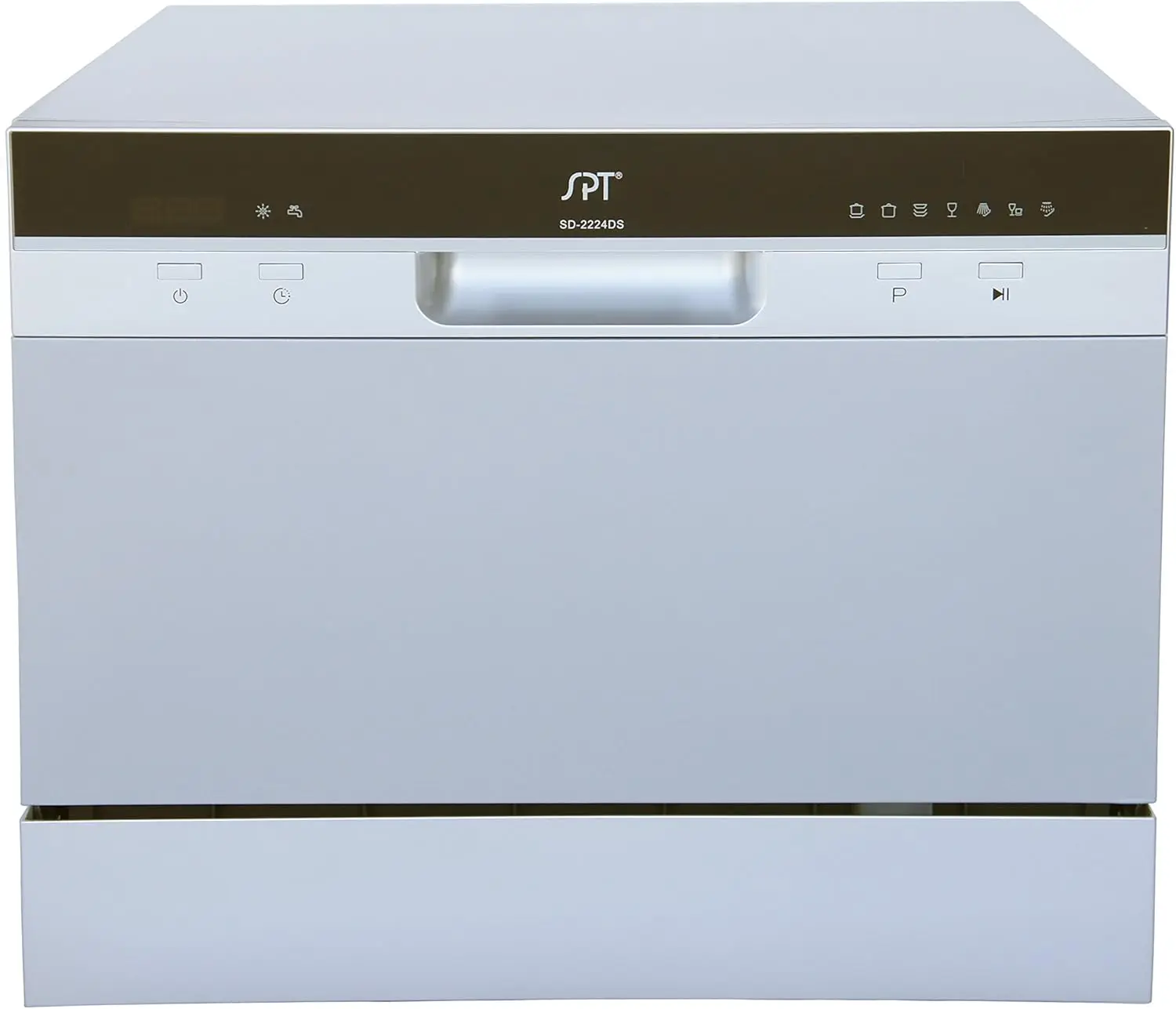 SD-2224DS ENERGY STAR Compact Countertop Dishwasher with Delay Start-Portable Dishwasher with Stainless Steel Interior