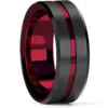 Bagues en acier titane couleur argent 8mm pour hommes et femmes, bagues en acier inoxydable brossé mat, bijoux cadeaux de mariage
