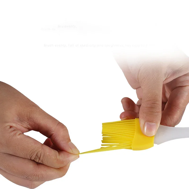 Silicone Spatula Silicone Oil Brush Spatula Barbeque Brush Cooking BBQ Heat Resistant Oil Brushes Kitchen Bar Cake Baking Tools Utensil Supplies