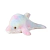 45cm 30cm Rainbow Creative Light Up Led Dolphin Stuffed Animals Plush Toy Colorful Fish Glowing Christmas Gift For Kids Pillow 1