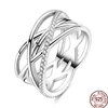 Bagues en argent Sterling 2025 originales pour femmes, couronne à nœud papillon, cœur d'amour, mauvais œil, bijoux d'anniversaire, cadeau d'anniversaire, 925