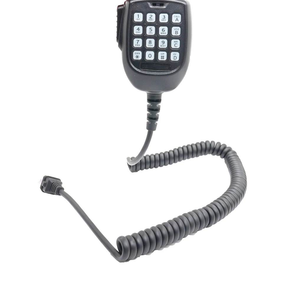 Two-way Radio Hand Microphone with Keyboards For Car Radio Connector Type RJ45 8 Pin For KMC-62 Walkie-talkie