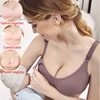 Wireless Maternity Bra Front Open Gather Together Prevent Sagging Seamless 3D Breathable Comfortable Breastfeeding Bras Push Up 1