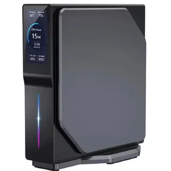 Intel 12th Gen N100 Mini Desktop Computer Quad Core 16GB DDR4 4K Display Dual 2.5G LAN Barebone Windows 11/Linux Compatible 1