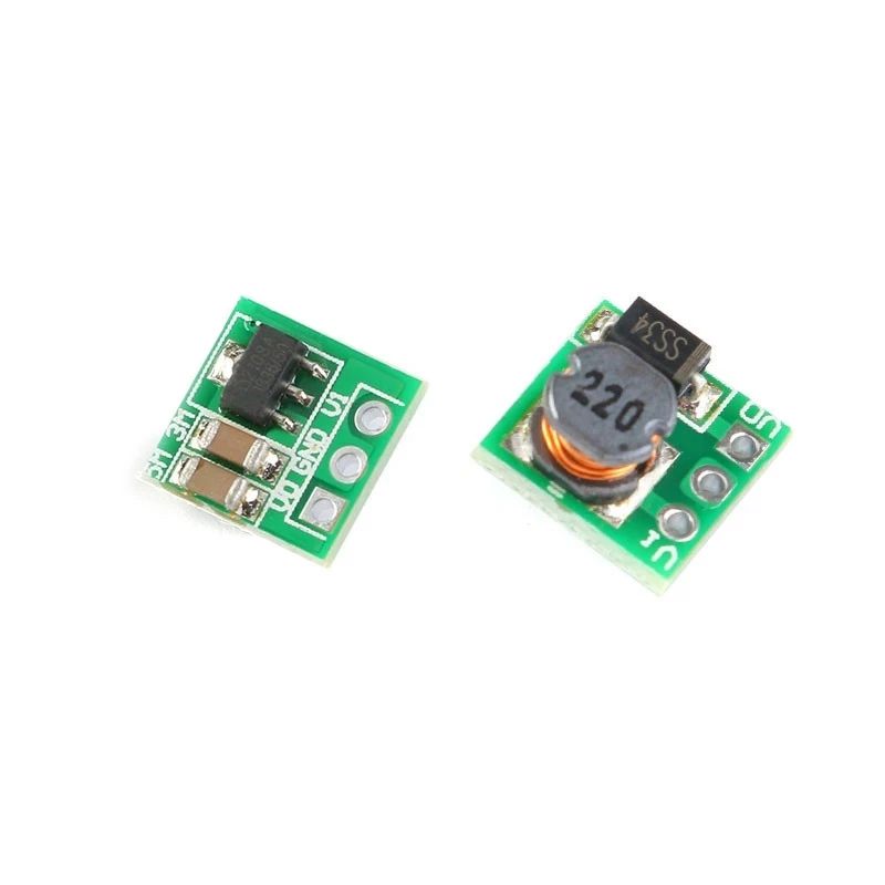 2PCS 0.9-5V 5V DC-DC 스텝 업 전원 공급 장치 모듈 전압 부스트 컨버터 보드 1.5V 1.8V 2.5V 3V 3.3V 3.7V 4.2V 5V