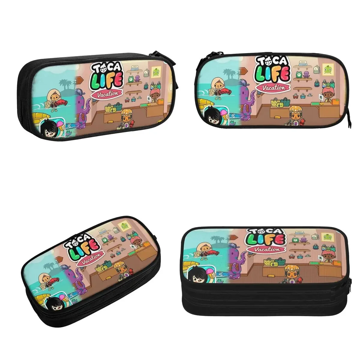 Toca Life Box Toca Boca Cute Game Pencil Cases Large Storage Pen Bags Pen Box Pencil Pouch For Boy Girl Stationery School Office