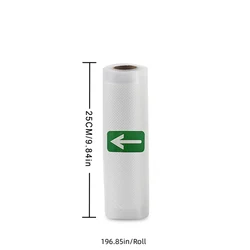 Premium Sous Vide Vacuum Sealer Roll Bags for Food Storage and Preservation (25CM x 500CM)