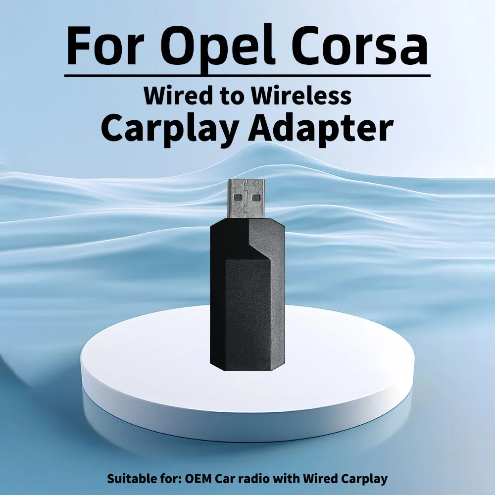 

Mini Apple Carplay Adapter New Smart AI Box for Opel Corsa Car OEM Wired Car Play To Wireless Carplay Plug and Play USB Dongle