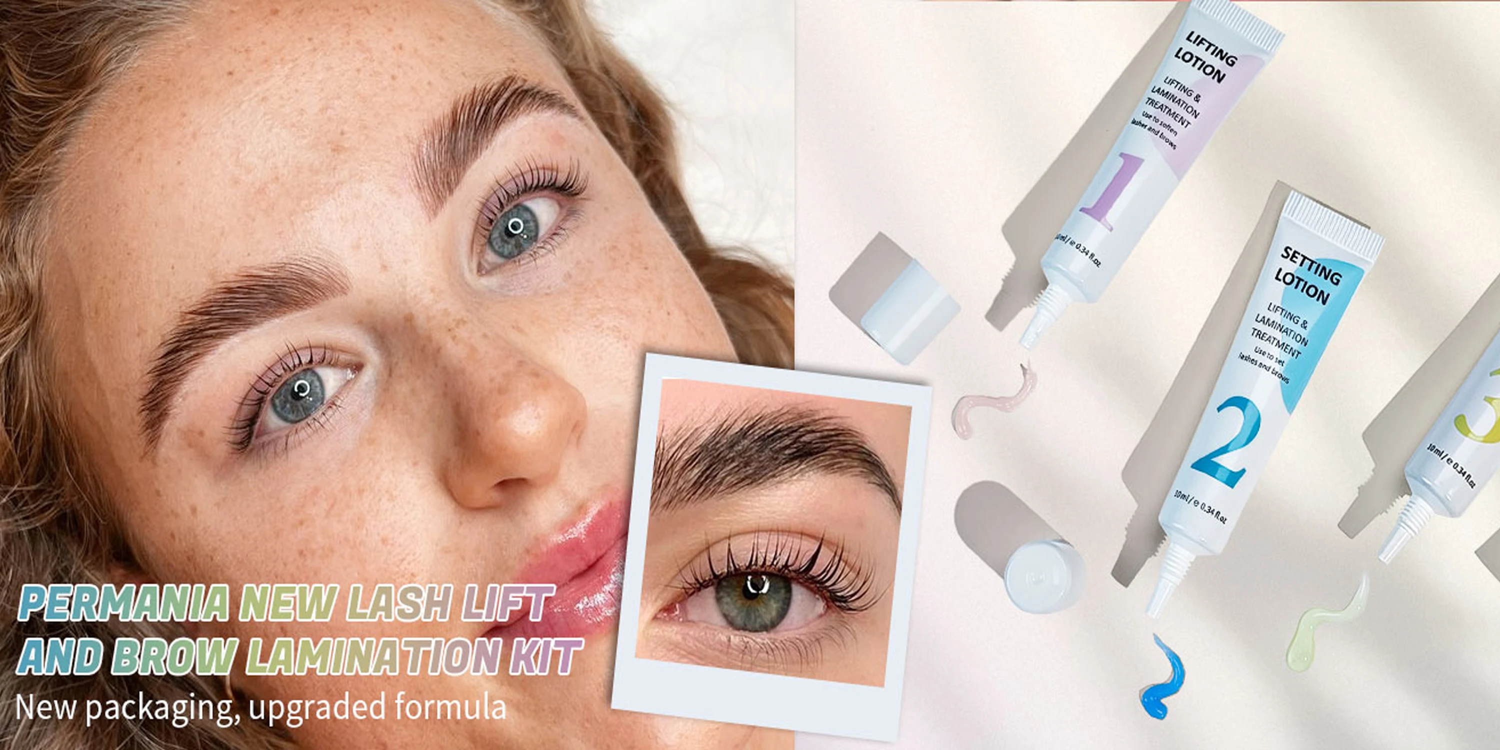 Description Picture 2 of itemPERMANIA Eyebrows Lift Lotion Single Bottle Brow Lamination Perm Cream 1#2#3 Lotion Emulsion Eyelash Lifting Makeup Tool