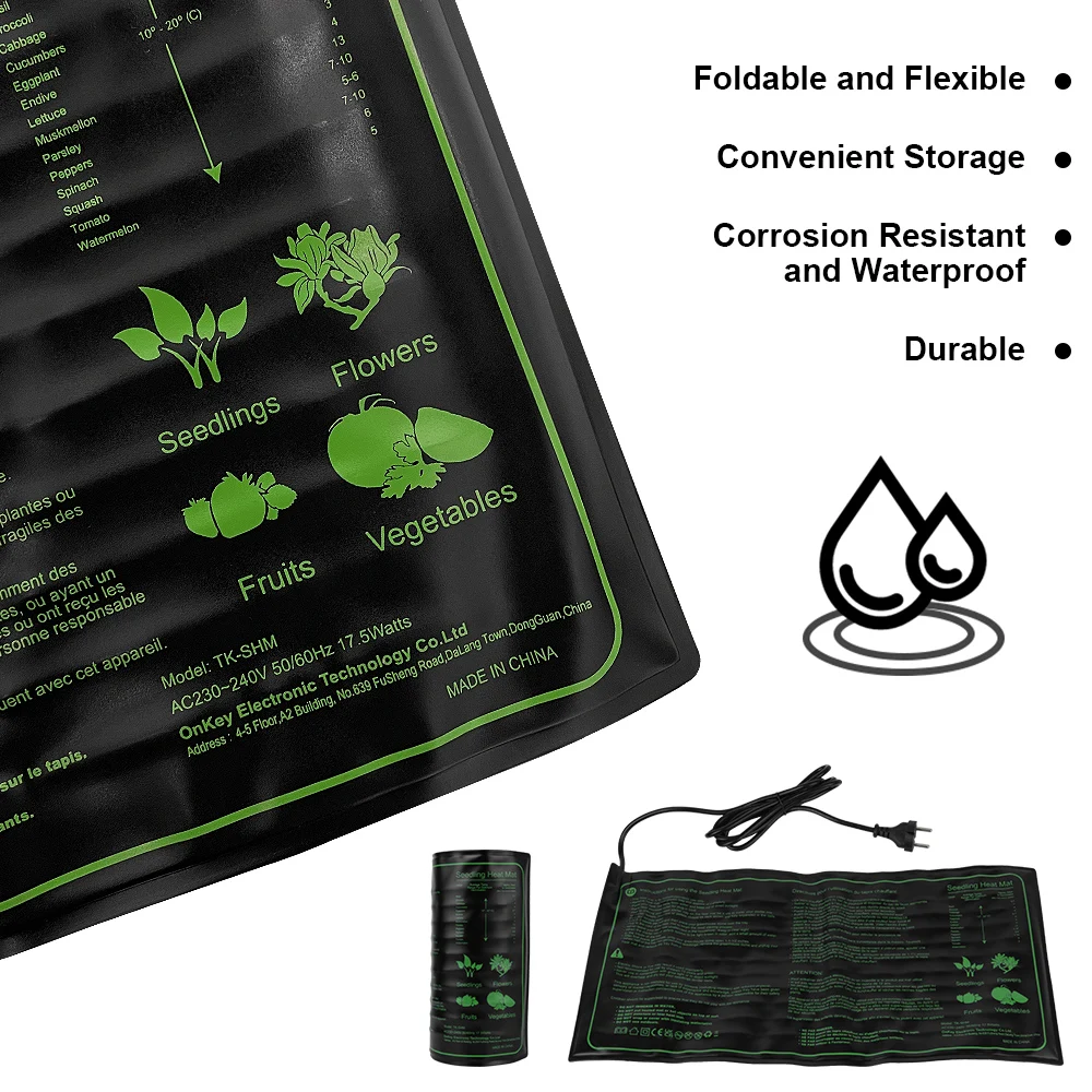 Seedling Heating Mat 50x25cm Waterproof Agriculture Tools Plant Seed Germination Propagation Clone Starter Pad seedling heat mat