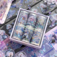 200cm/roll，Starry Night Scrapbook Sticker，Making adhesive tapes，Phone Case，Water Cup，Notebook Decorative，Aesthetic Stationery 1