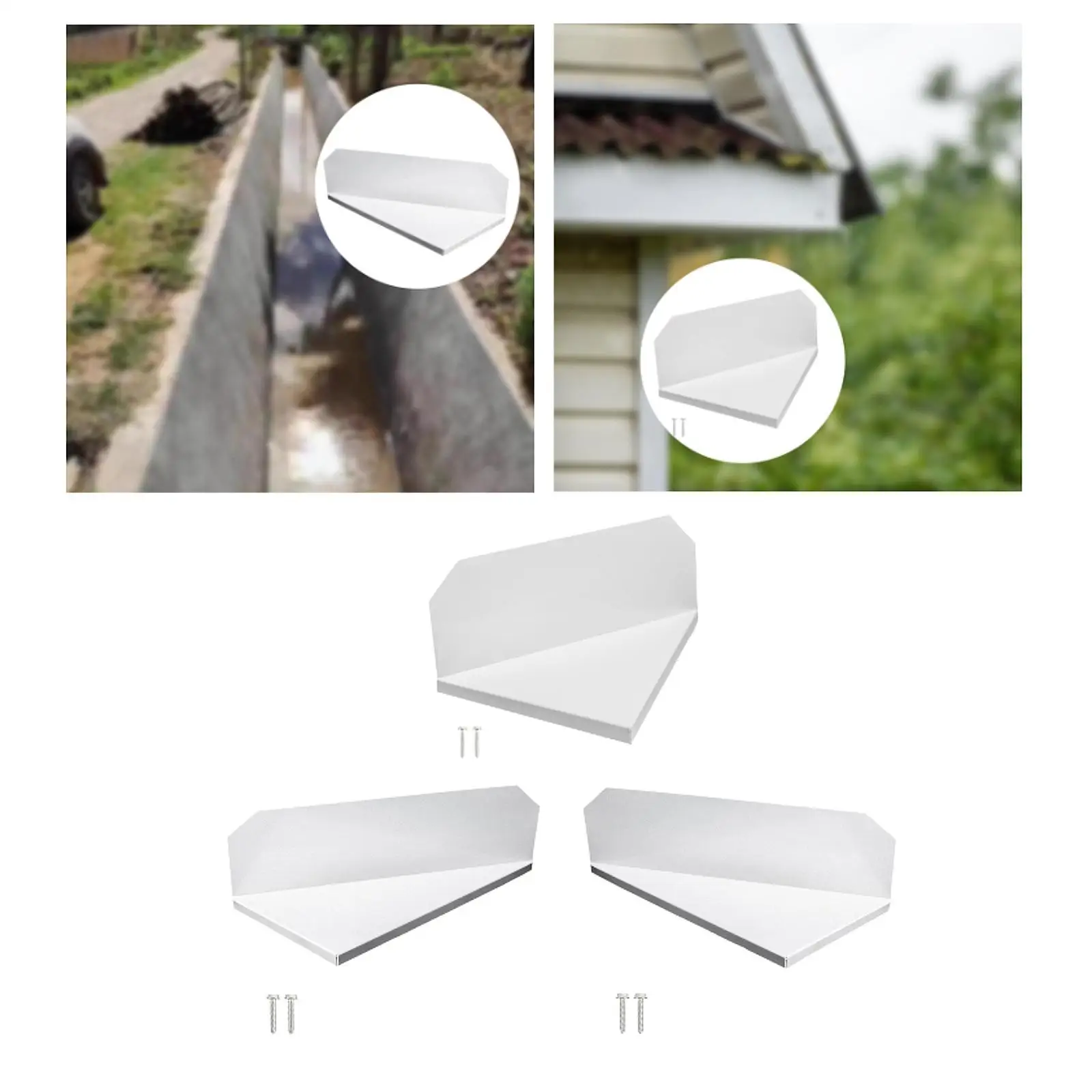 Rain Gutter Splitter High Strength Practical Aluminum for Home House Corner
