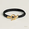 MOONLIGHT classique en cuir double couche Bracelets pour femme haute qualité Bracelet mode Couple bijoux cadeaux 11 couleurs en gros