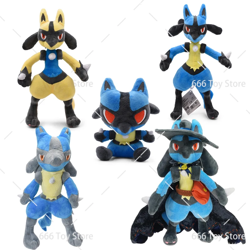 5 Stili Takara Tomy Lucario Pokemon Lucario Lucido Peluche Ripiene Bambola Giocattolo Carino Peluche Giocattolo Regalo Per Bambini 12 Pollici 16-30Cm