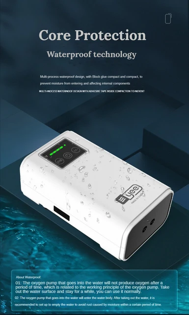 Odowalker Portable Aquarium Air Pump 2 D Batteries Operated Backup Fis –  KOL PET