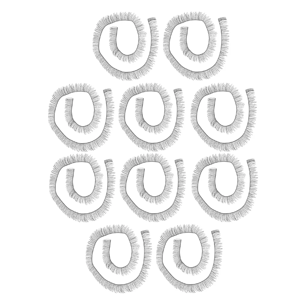

20 Pcs False Eyelashes Natural Fake Artificial Makeup Decorative for Home Pa