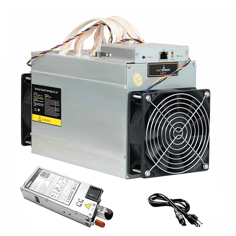 Bitmain ANTMINER L3 ++ 580Mh/s 942W Doge Miner con PSU Scrypt