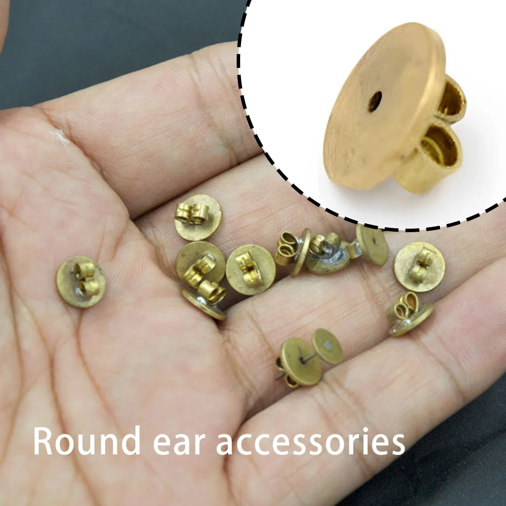 

10Pcs Ear Stud Back Replacing Woman Earring Jewelry Making Connector