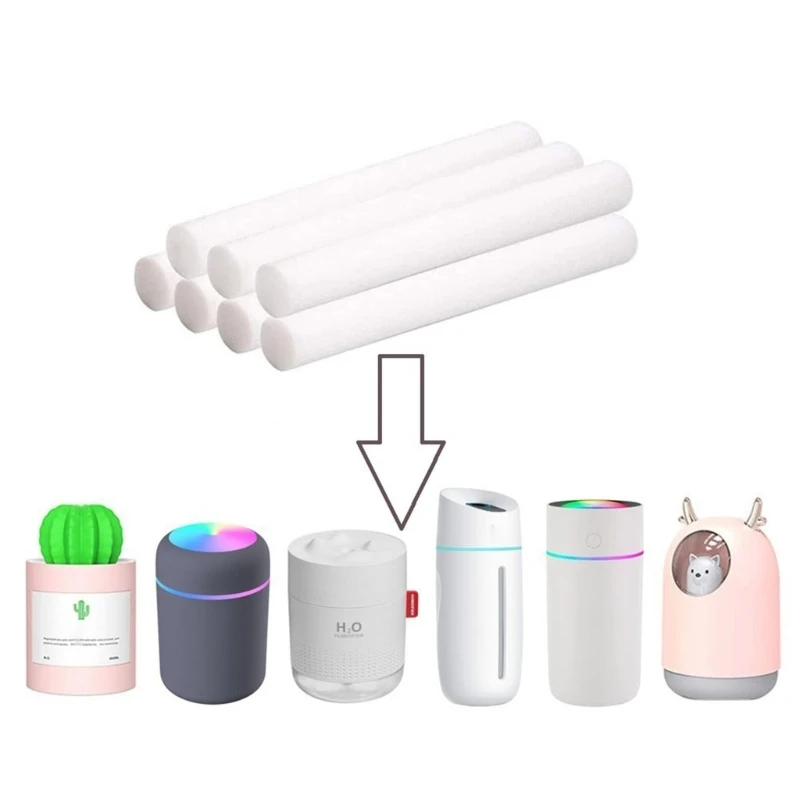 

Humidifier Filter Cotton Swab Core USB Air Ultrasonic Aroma Essential Oil Diffuser Mist Maker Replacement Sponge Stick 95AC