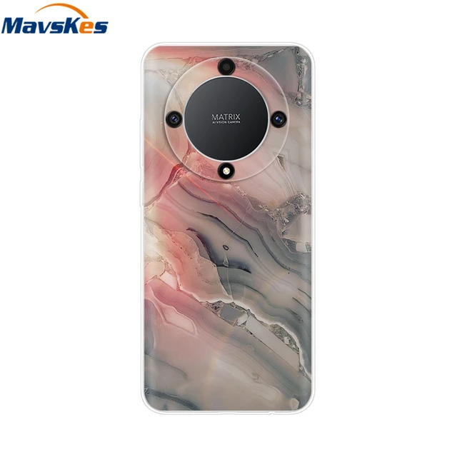 For Honor X9a Magic5 Lite 5G Case Flower Stylish Painted Cover Soft TPU  Case Transparent Phone Funda For Honor Magic 5 Lite Capa - AliExpress