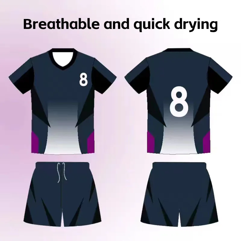 Tuta da pallavolo da donna, divisa da squadra di pallavolo, uniforme da allenamento per pallavolo ad aria a maniche corte ad asciugatura rapida