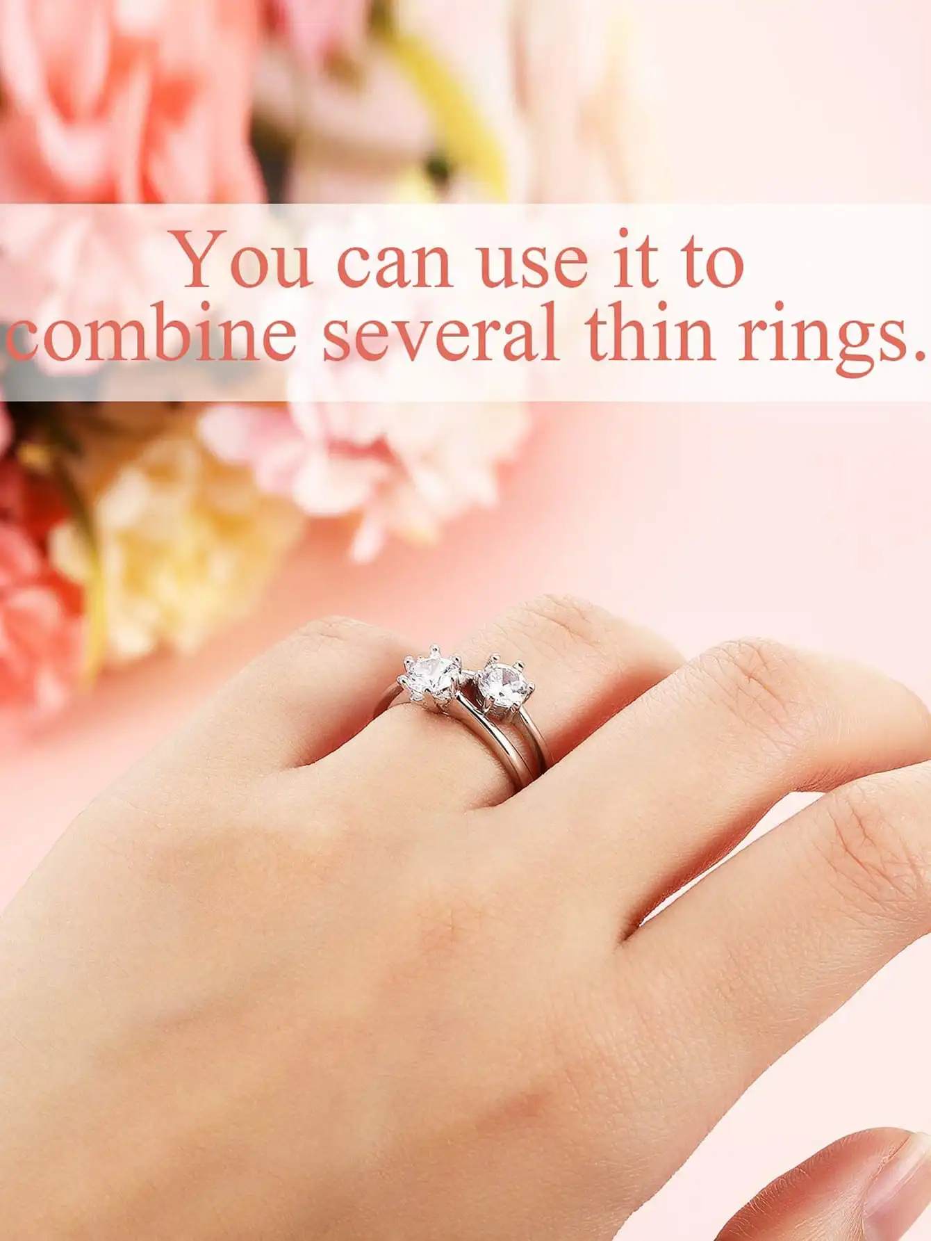 8Pcs Invisible Clear Ring Size Adjuster for Loose Rings Ring Adjuster Ring Sizer Reducer Fit Any Rings Adjuatable Tools