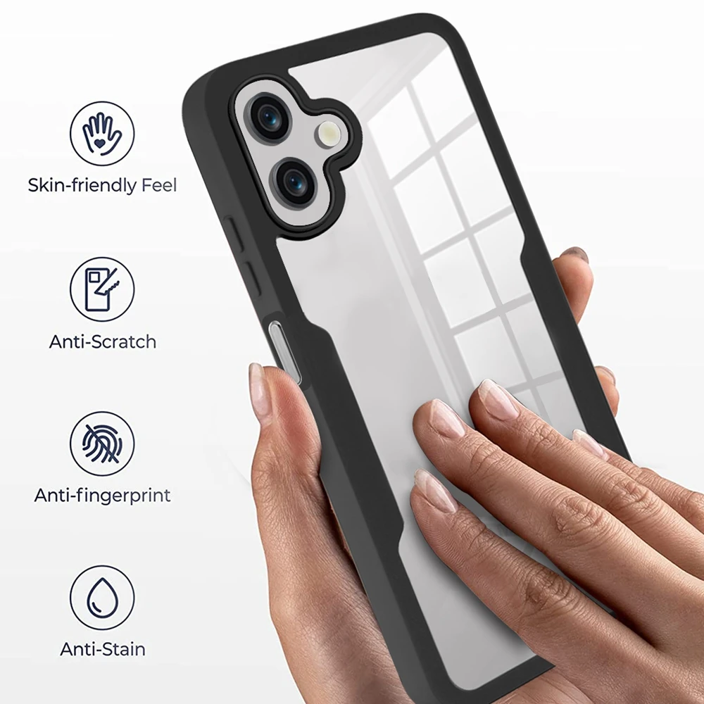 Clear 360 Full Wrap Protective Case with Camera Lens and Screen Guard