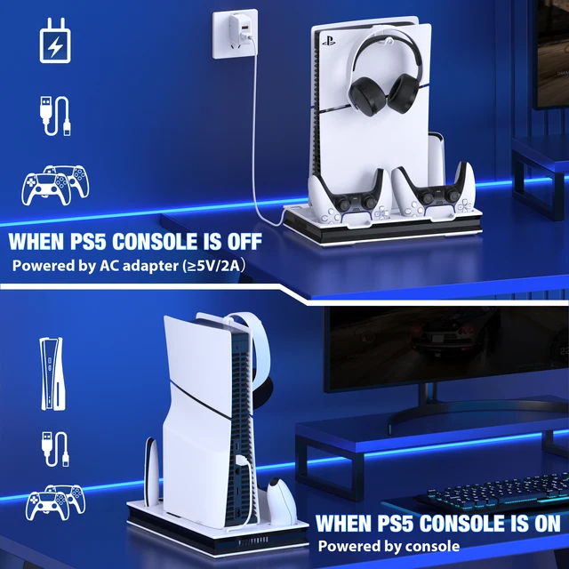 プレイステーション5用の垂直冷却スタンド,PS4 Slimおよびps5用の 
