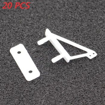 스파크하비 미니 라이트 나일론 삼각형 러더, 각도 2 홀, DIY 실내 전기 고정익 항공기, RC 모델 액세서리, 20 개