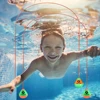 2pcs Diving Pool Toys Set No Toxic Through Door Diving Ring Body Exercise Swim Through Door Toys Durable PVC for Kid Child 1