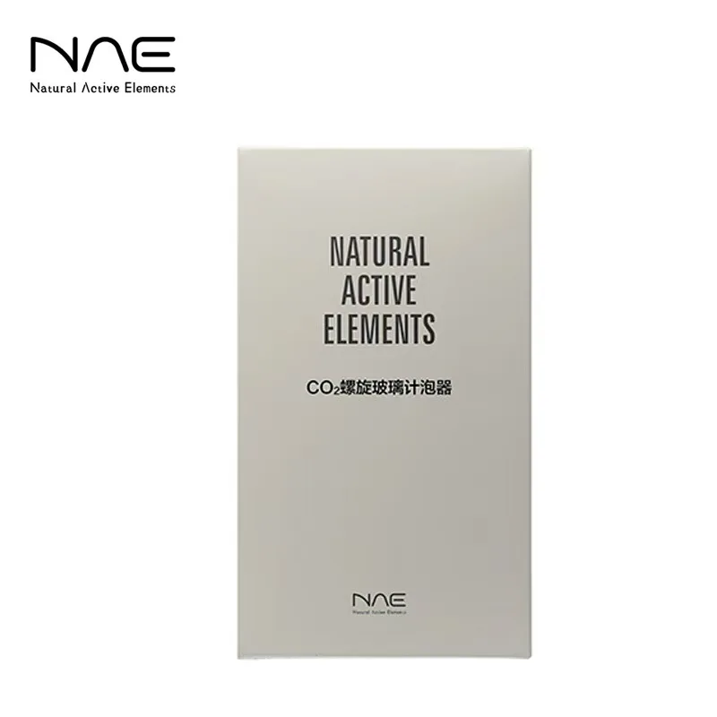 High end spiral bubble counter made of glass material handmade and precision crafted for aquarium landscaping for NAE-Co₂