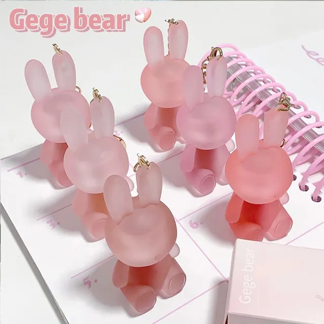 Gege Bear Rabbit Lip Glaze, Matte Velvet Lip Clay Long-lasting Color Non-drying Lipstick 2