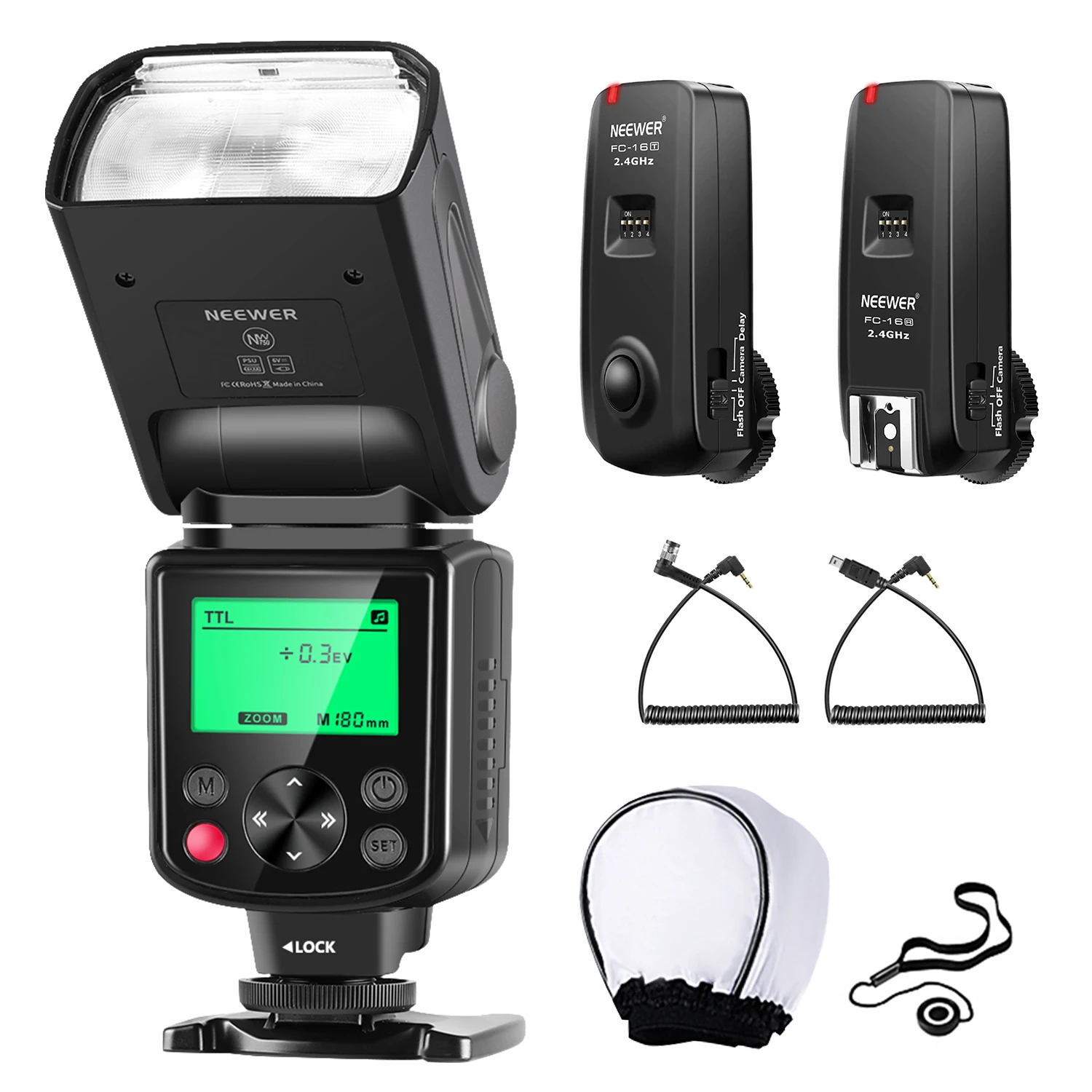 Neewer Pro Ittl Flashdeluxe Kit For Nikon Dslr D7100 D7000 D5300 D5200