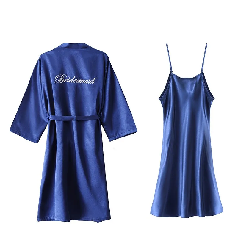Summer Bathrobe Set Women Kimono Robe Lady Rayon Bath Gown Suit Yukata Nightgown Sleepwear Sleepshirts Pijama Size M-XXL