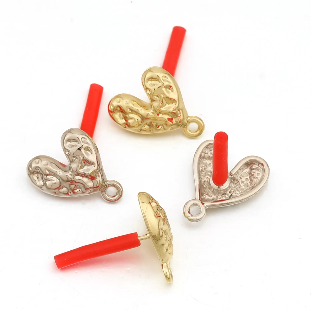 

Cordial Design 100Pcs 14*12MM Heart Shape/Jewelry Findings & Components/Jewelry Accessories/DIY Parts/Hand Made/Earrings Stud