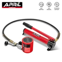 Short Type Hydraulic Cylinder RSC-2050 Hydraulic Lifting Jack with Output of 20T Stroke of 50mm with Hydraulic Hand Pump CP-180 1