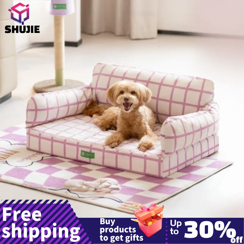 SoftCatBedSofaforCatsSmallDogsEtachableWashablePetCatNest