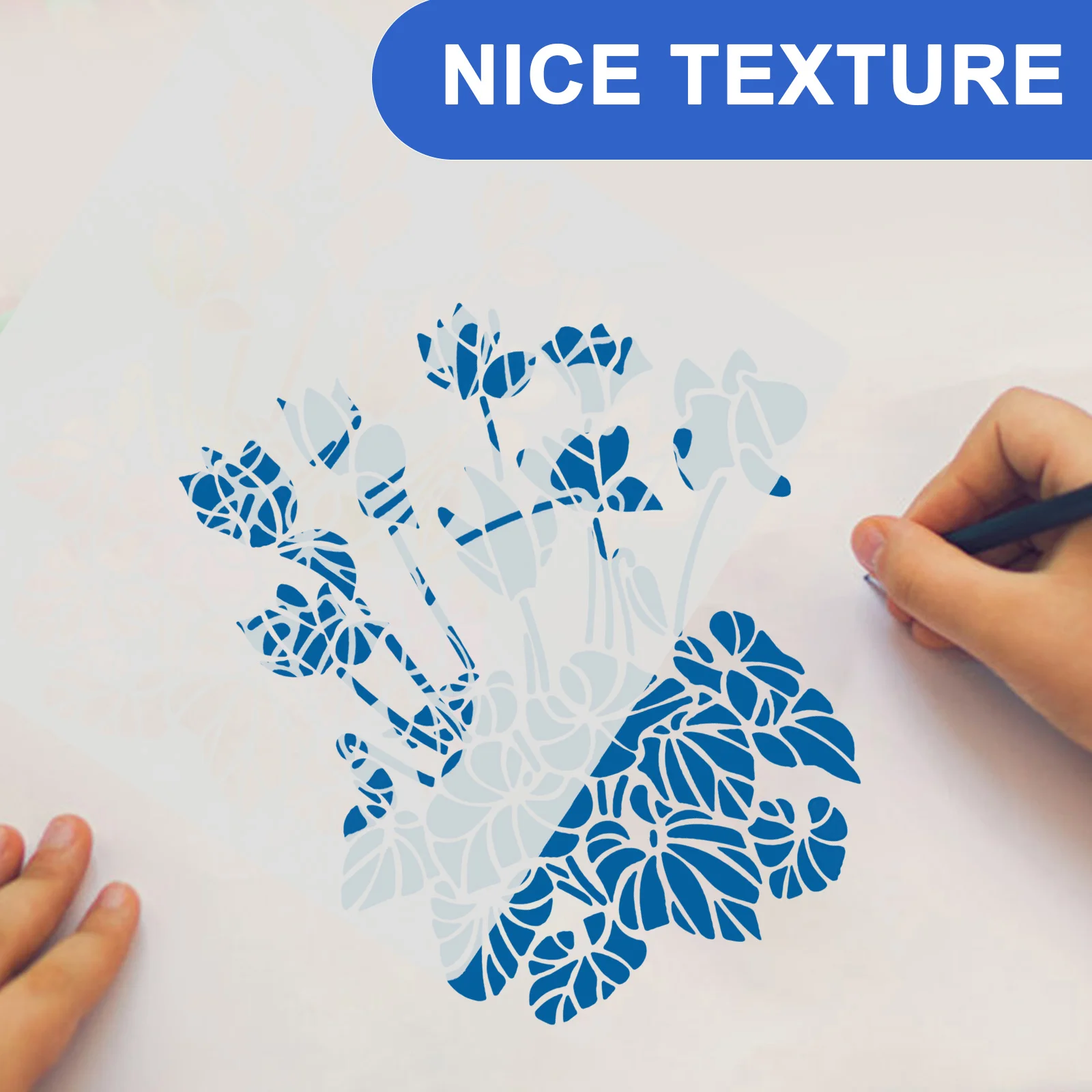 Рисунок 2 - декоративный цветочный шаблон для рисования