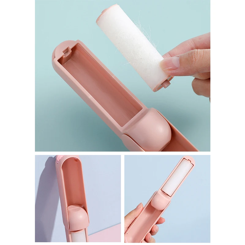 1PC Reusable Washable Roller For Clothes Pet Hair Remover Dust Removal Eliminator Brush Hairs Sticky Foldable Dust Collector