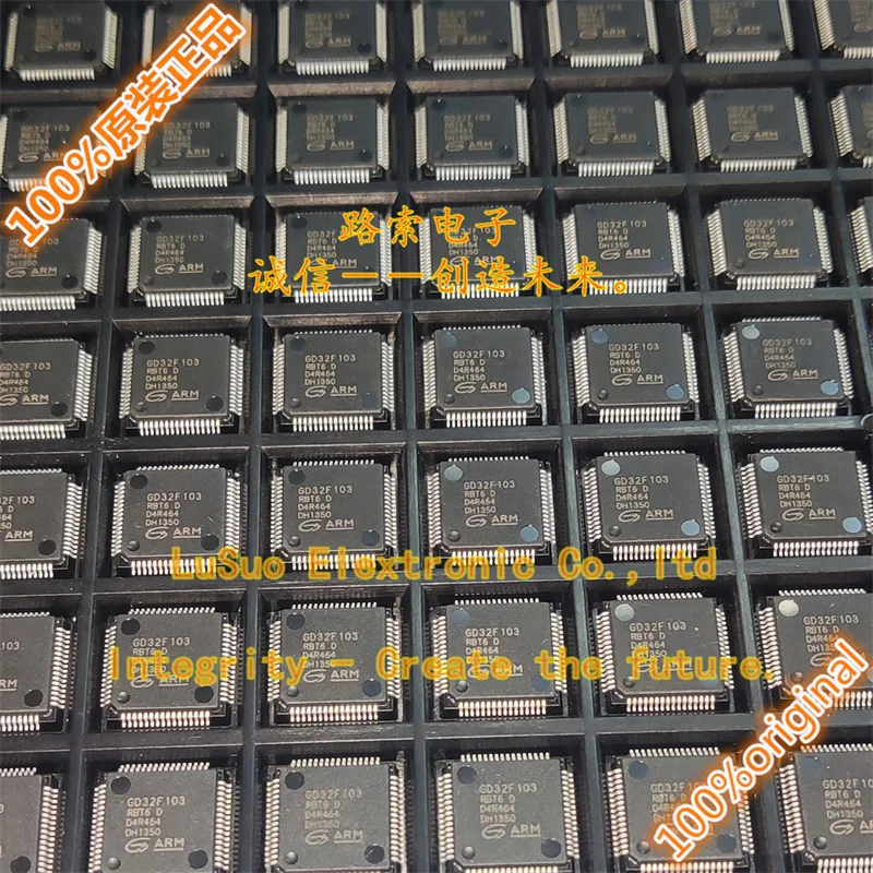 

Оригинальный новый 32-битный микроконтроллер GD32F103RBT6 GD32F103 LQFP64, 5 шт.