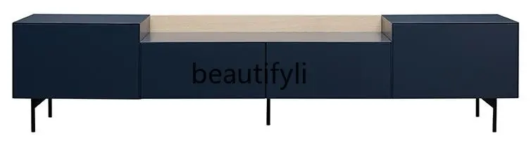 

Italian TV Cabinet Simple TV Cabinet Combination Living Room Floor Cabinet Bedroom Locker Stoving Varnish Cabinet
