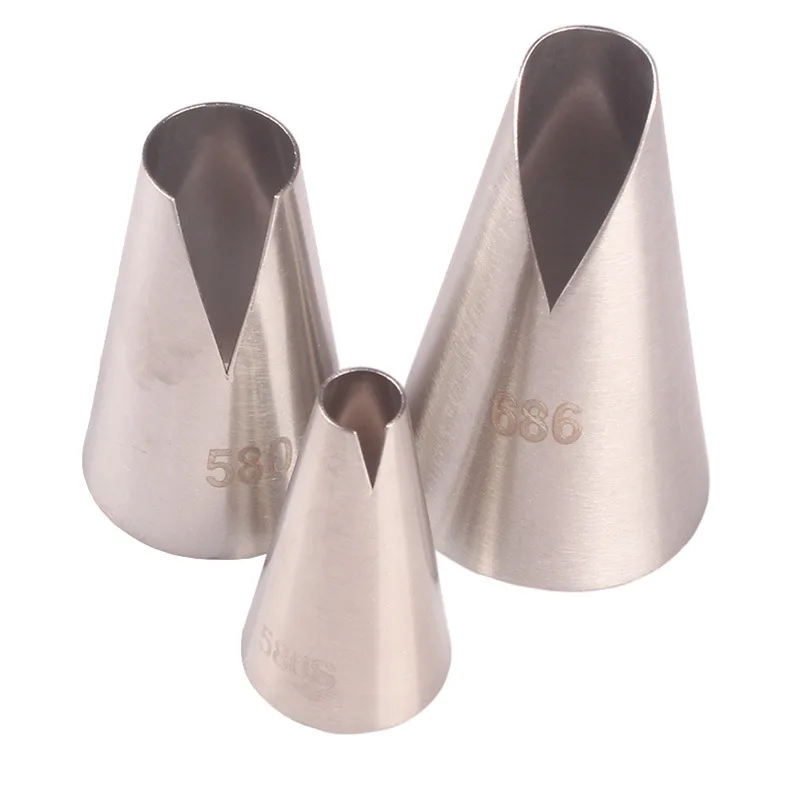 

Santana Decorating Mouth 3 Piece Set 3PCs Dumpling Stainless Steel Cake Decoration Cream Baking Tools