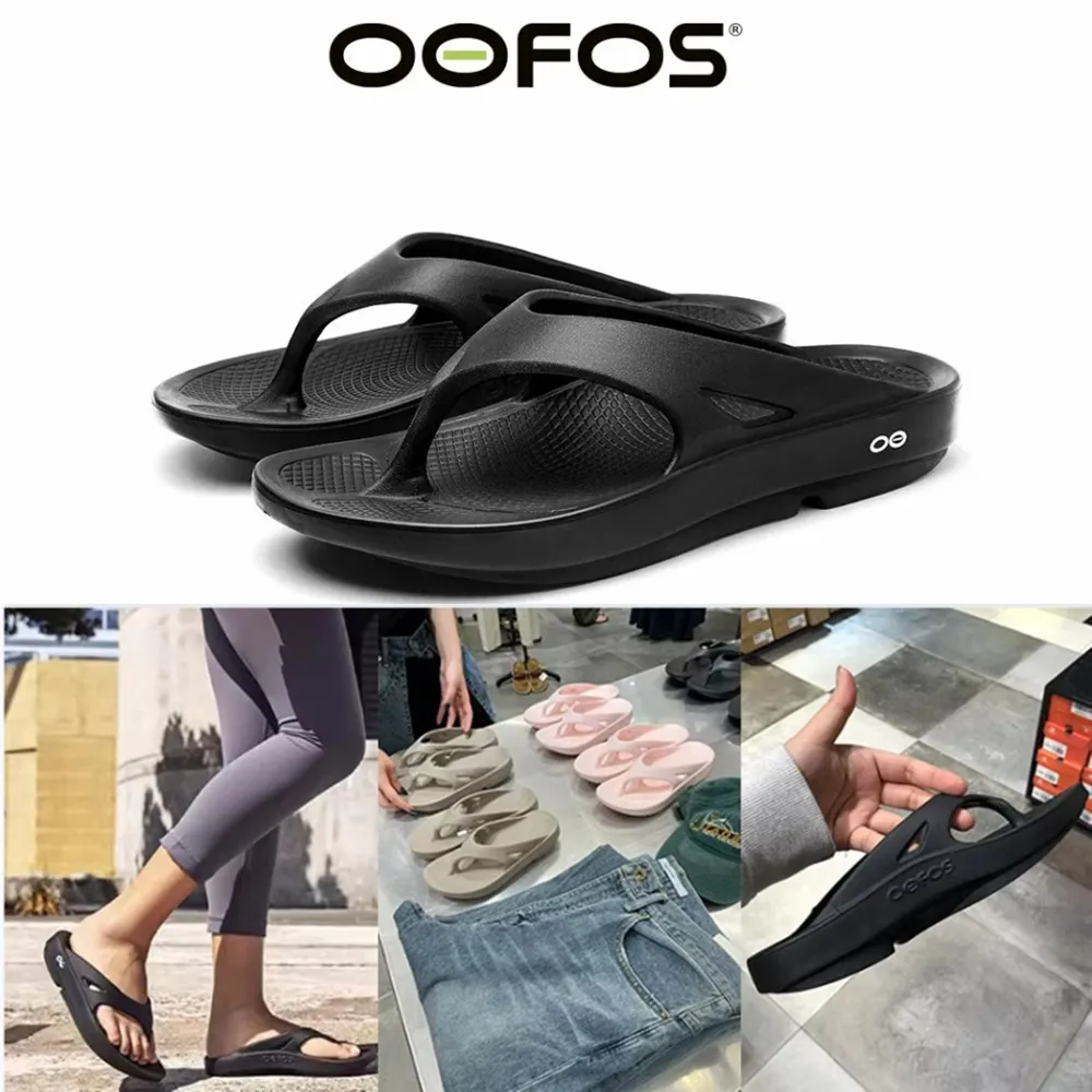 Recovery Sandals OOFOS NEW Sandals-Lightweight Recovery Shoes Slippers Men Women Soft Bottom Indoor Home Slides Sandals Light Beach Shoe