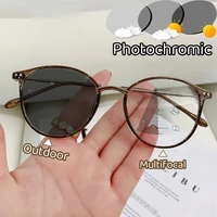 Progressive Multifocus Reading Glasses High Definition Photochromic Presbyopia Eyewear Anti-blue Light Far Sight Glasses 1