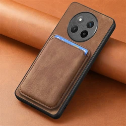 Luxury Leather Magnetic Wallet Cover with Detachable Card Holder Slot for Magic7 Lite (D12-Brown)
