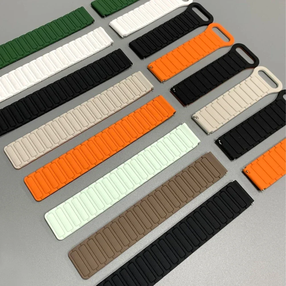 Enhanced Sport Magnetic Loop Band - Premium Silicone Strap, Adjustable Fit Bracelet, Multiple Sizes Available